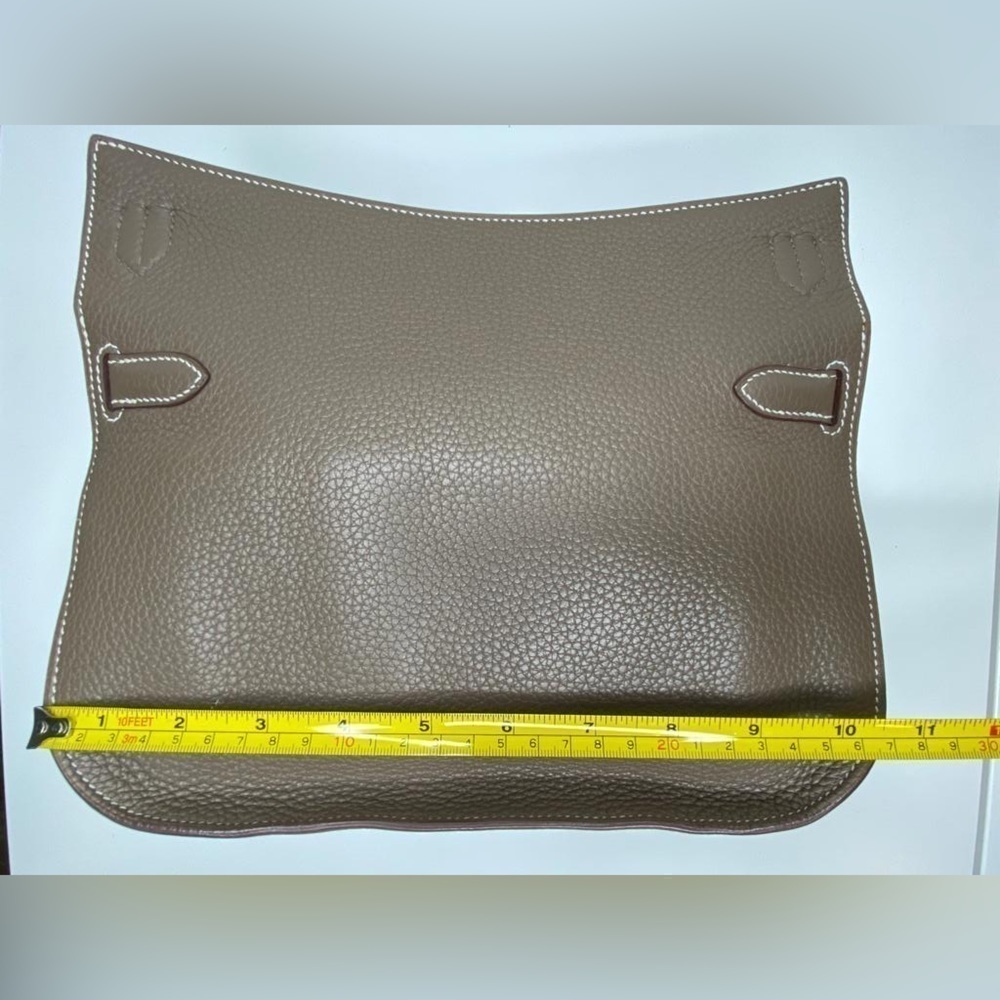 Hermès Jypsière 34 – Étoupe Clemence, Palladium Hardware – Crossbody Messenger - Picture 8 of 9